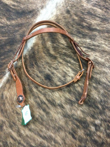 Copper Spotted Buckle w/ Floral Concho Headstall